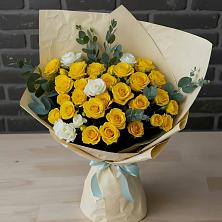 Букет цветов из:  Розы в Красный Октябрь