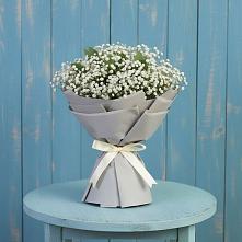 Букет цветов из:  Гипсофила в Красный Октябрь