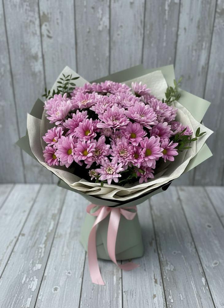 Букет цветов из: Хризантемы в Красный Октябрь