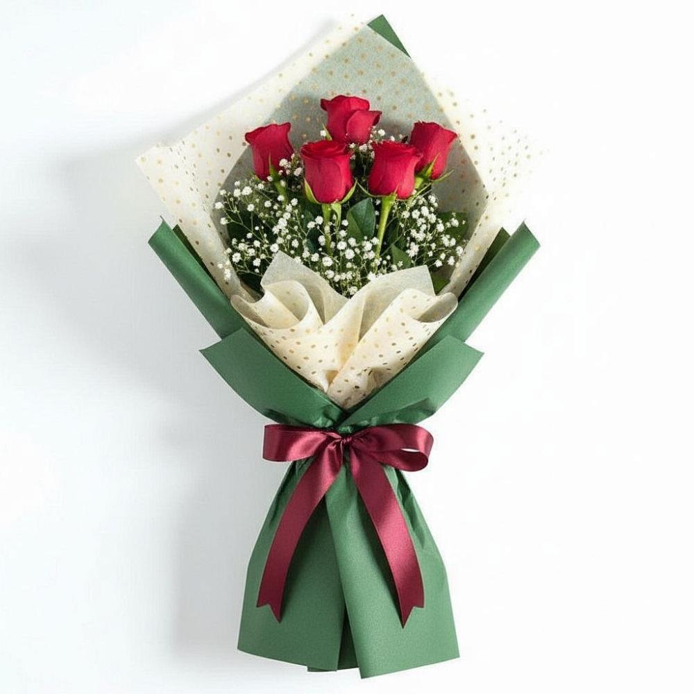 Букет цветов из: Розы в Красный Октябрь