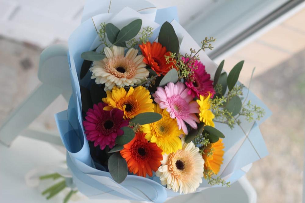 Букет цветов из: Герберы в Красный Октябрь