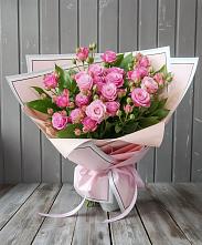 Букет Розовый кустик #REPLACE_PRED# Красный Октябрь