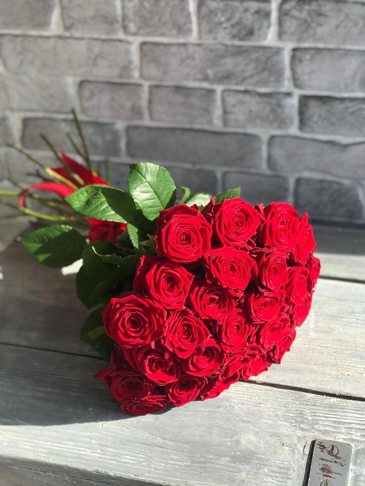 Букет Красные розы Фридом в Красный Октябрь