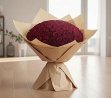 Букет 101 Красная роза в Красный Октябрь