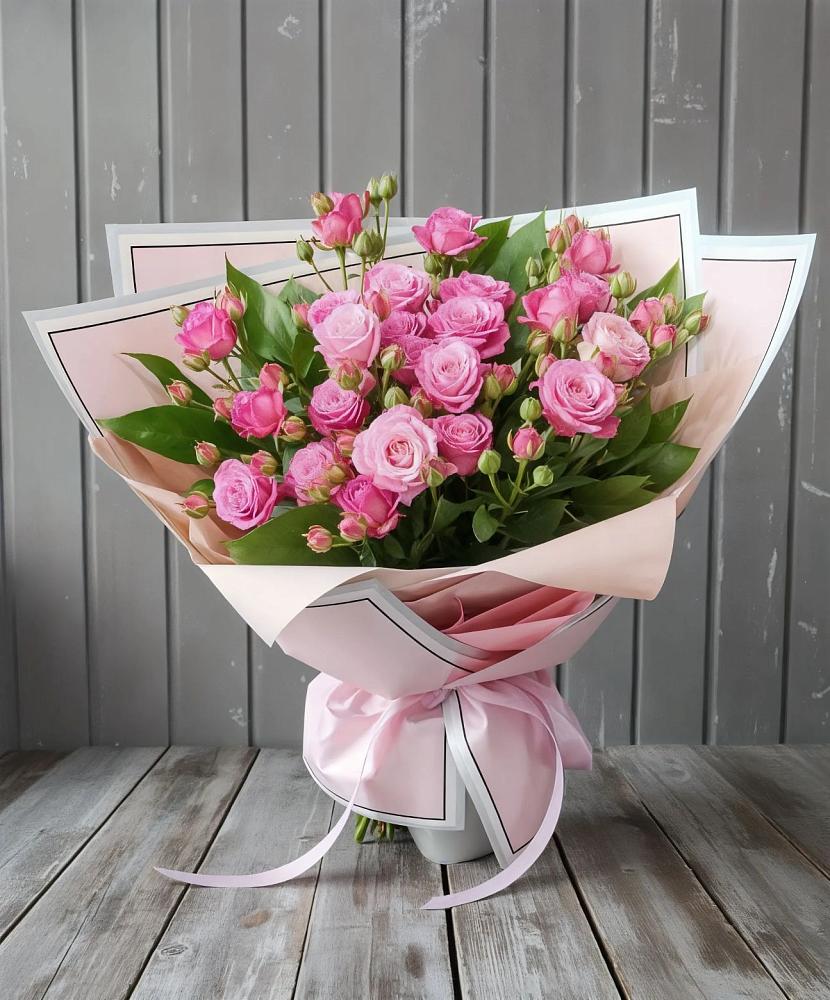 Букет Розовый кустик в Красный Октябрь