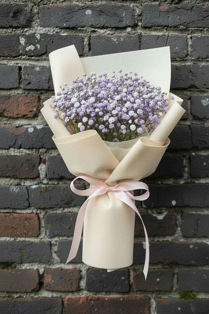 Букет цветов из: Гипсофила в Красный Октябрь