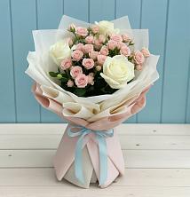 Букет цветов из:  Розы в Красный Октябрь