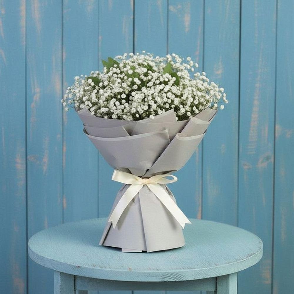 Букет цветов из: Гипсофила в Красный Октябрь