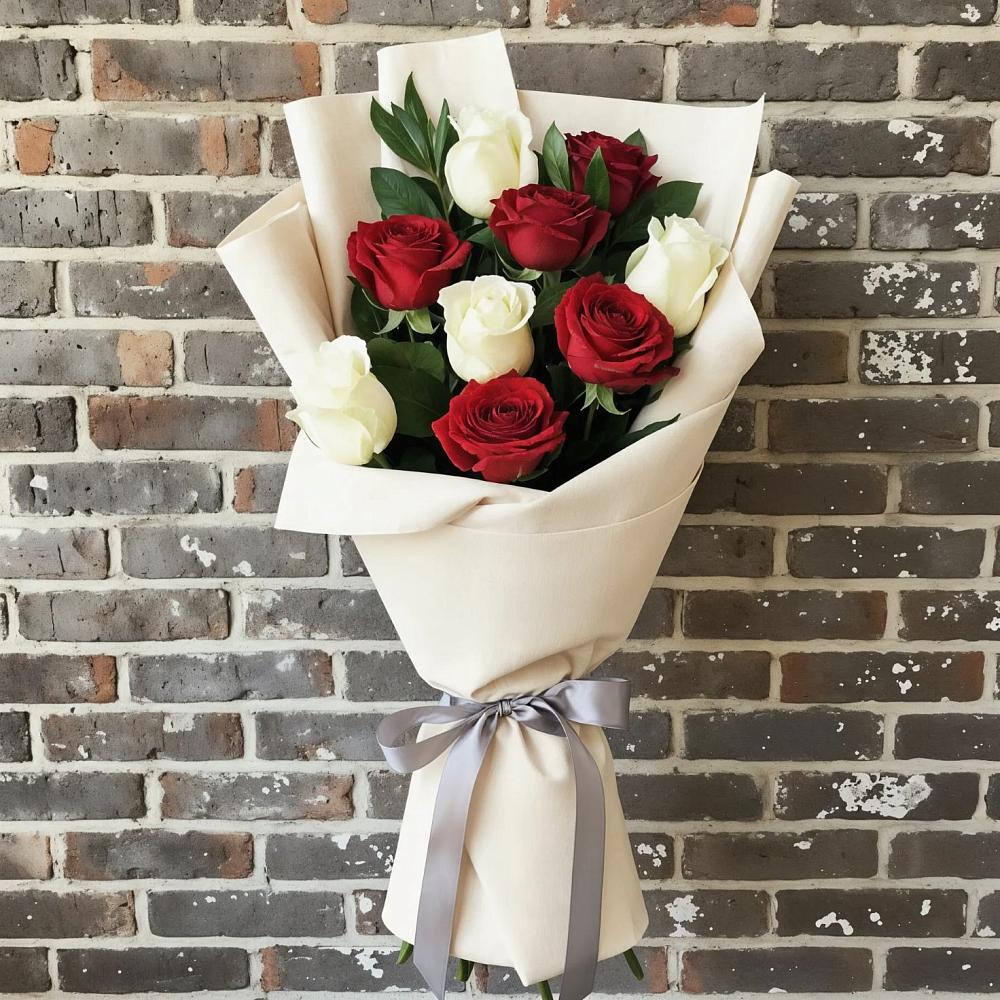 Букет цветов из: Розы в Красный Октябрь