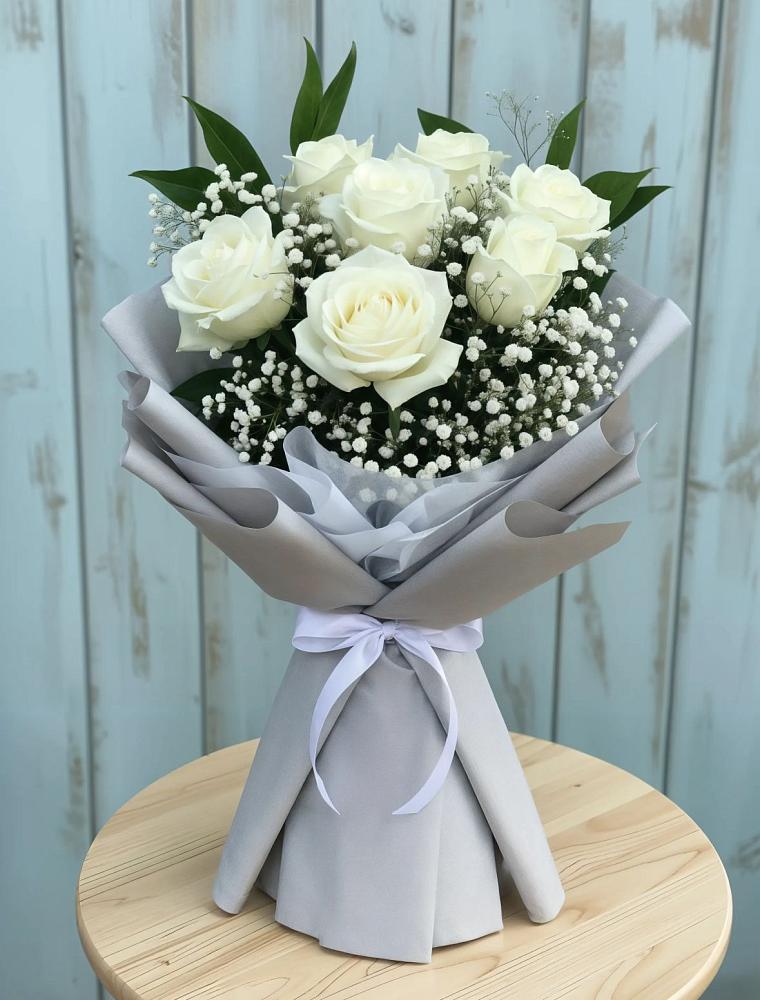 Букет цветов из: Розы в Красный Октябрь