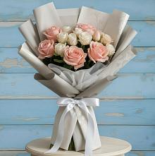 Букет цветов из:  Розы в Красный Октябрь