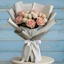 Букет цветов из:  Розы в Красный Октябрь