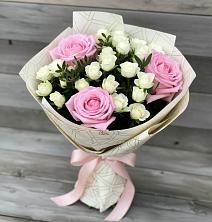 Букет цветов из:  Розы в Красный Октябрь