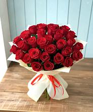 Букет 29 Красных роз в Красный Октябрь