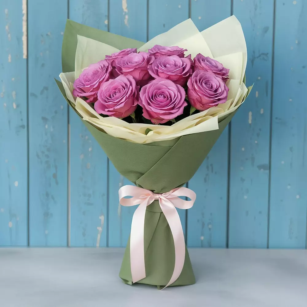 Букет Розы Фёрст Леди в Красный Октябрь