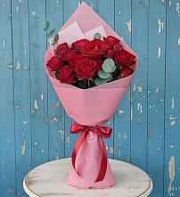 Букет цветов из:  Розы в Красный Октябрь