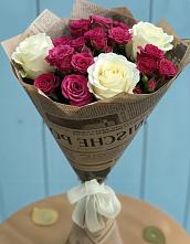 Букет цветов из:  Розы в Красный Октябрь