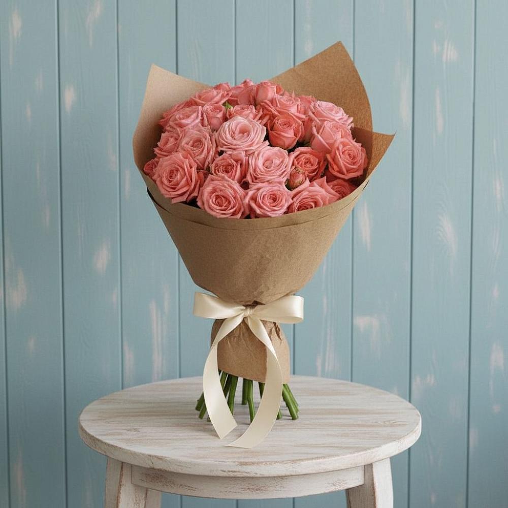 Букет цветов из: Розы в Красный Октябрь