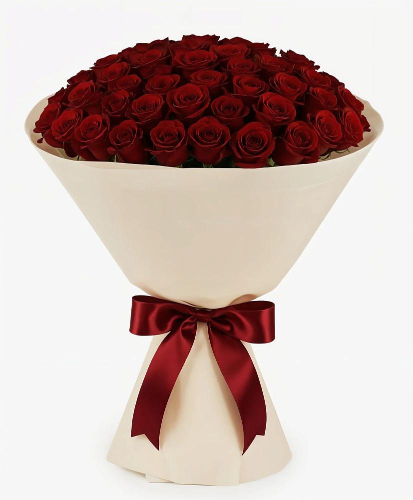 Букет 101 Бордовая роза Блэк Бакарра в Красный Октябрь