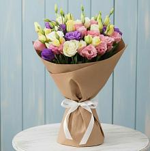 Букет цветов из:  Лизиантусы в Красный Октябрь